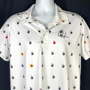 Gas House Golf Exploding Bombs M Shirt size Medium 42x31 Performance Polo